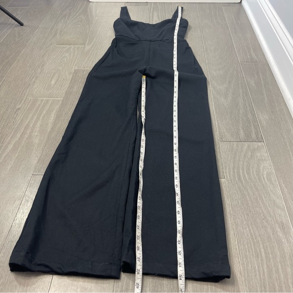 Reformation Black Twill Jumpsuit Net a Porter Exclusive Size 2 Pockets Rare - Picture 16 of 16